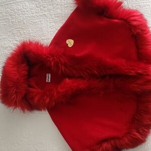 Bandits girls  Red Fur-Trimmed Cape
